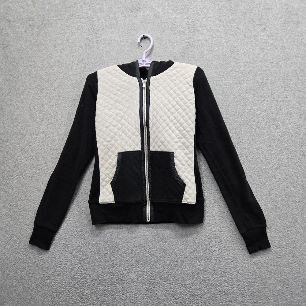 Abercrombie & Fitch Women Jacket S Black Colorblock Quilted Sherpa Lined‎